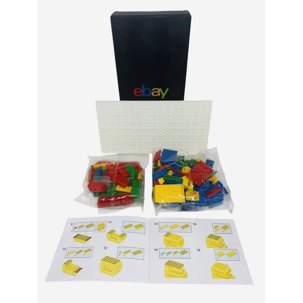 eBay Logo LEGO Set Unassembled Red Blue Yellow Green Building Toy New Limited ED